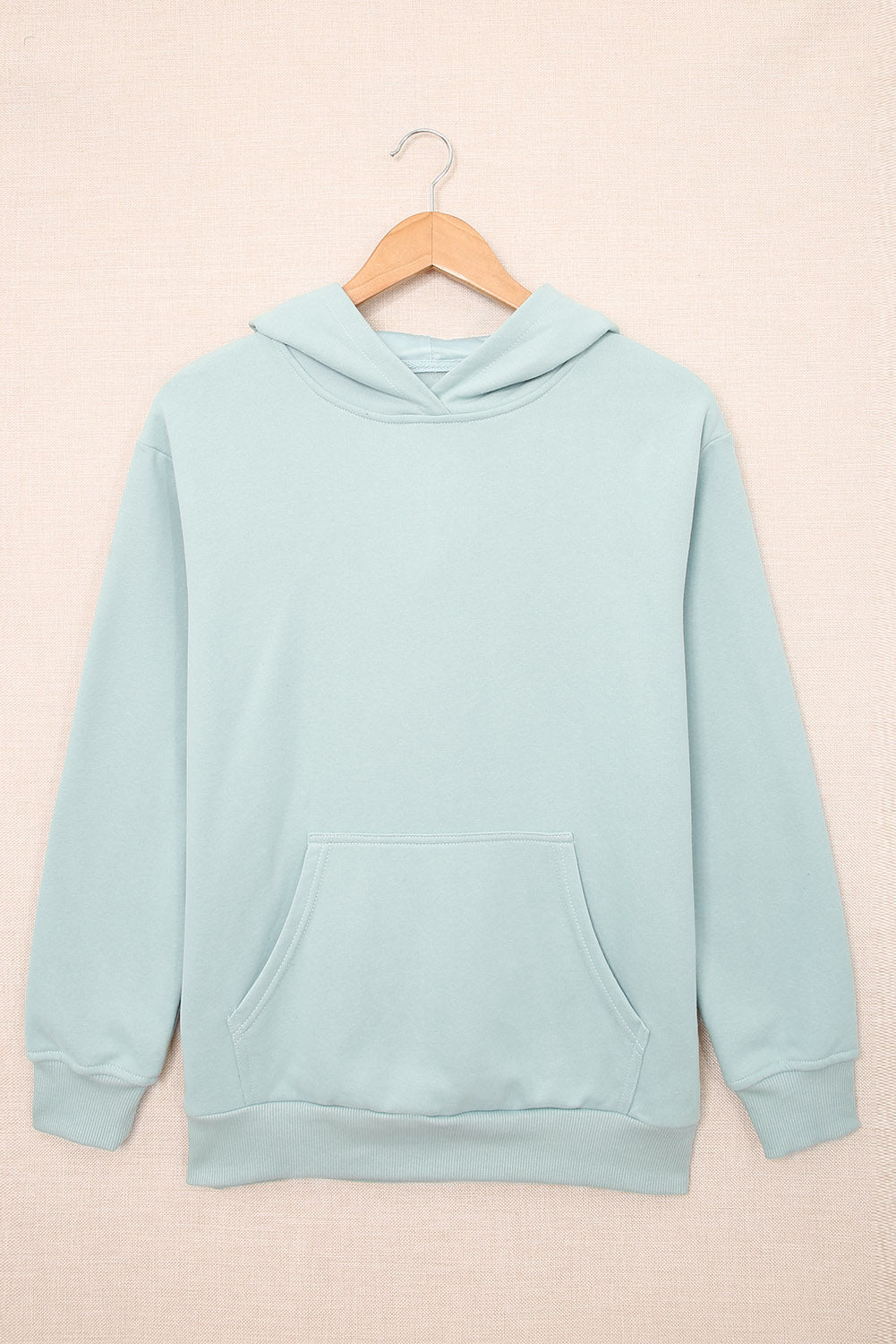 Dropped Shoulder Kangaroo Pocket Hoodie