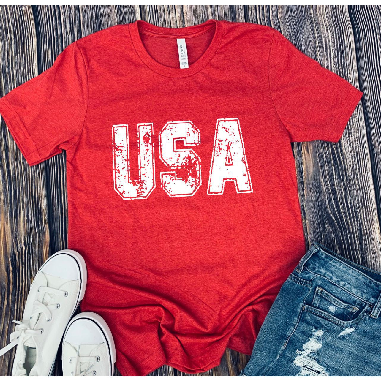 USA Graphic Tee with color options