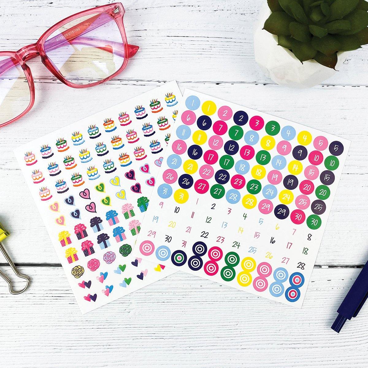 NEW! 2024 Mini Monthly Desktop Calendars | Stickers Included