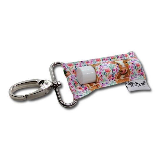 Floral Cow LippyClip® Lip Balm Holder