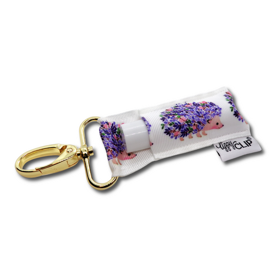 Floral Hedgehog LippyClip® Lip Balm Holder