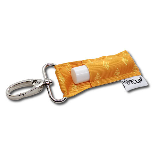 Golden Geometric LippyClip® Lip Balm Holder