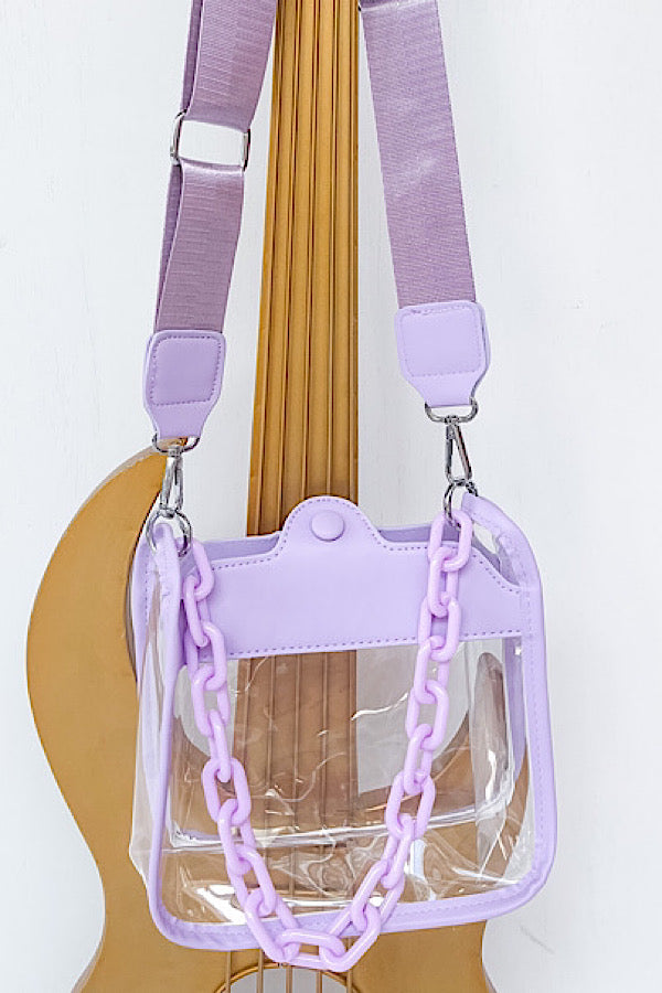 Show Off Purple Clear Crossbody