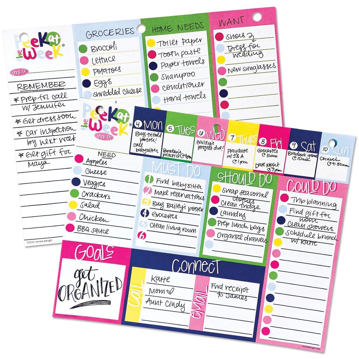 Peek at the Week® Weekly Planner Pad