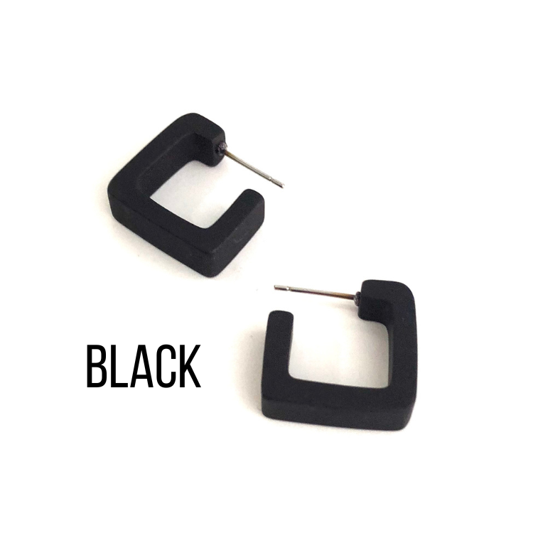 Small Square Hoop Earrings