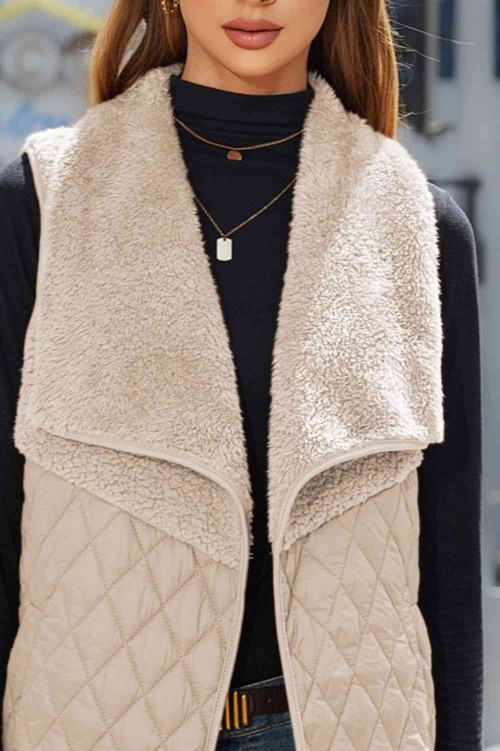 Open Front Collared Vest